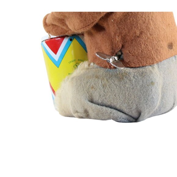 Tin Drumming Indian Chief Wind Up Toy Made In Japan Approx 7.5" Non Working Rare - Picture 3 of 8